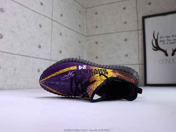 Adidas Yeezy Boost 350 V2 2021新款 科比紀念款針織透氣男生慢跑鞋