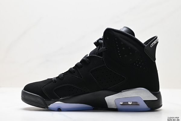 Nike Air Jordan 6 Retro OG 黑色男女鞋中幫復古休閒運動文化籃球鞋