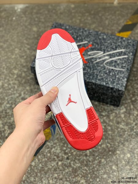 Air Jordan 4 Retro 2023新款 喬丹4代男女款藍白紅籃球鞋