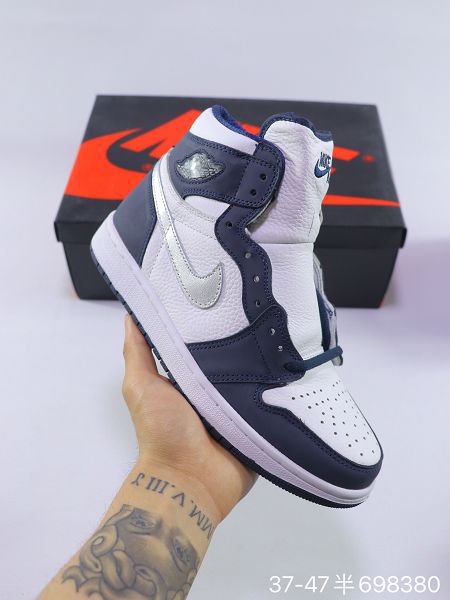 Nike Air Jordan 1 2021新款 喬丹1代情侶款籃球鞋 帶半碼 到47