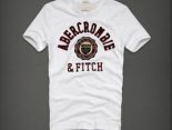 Abercrombie&Fitch 短袖 2017新款 男生休閒圓領短袖T恤 F32款白色字母圓標