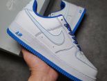 Nike Air Force 07 藍白簽字筆 2022新款 全掌內置蜂窩氣墊男女款低幫板鞋