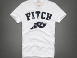 Abercrombie&Fitch 短袖 2017新款 男生休閒圓領短袖T恤 F21款白色字母鞋