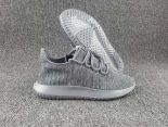 adidas originals tubular shadow 簡版椰子350系列 飛線針織面時尚情侶鞋 灰白色